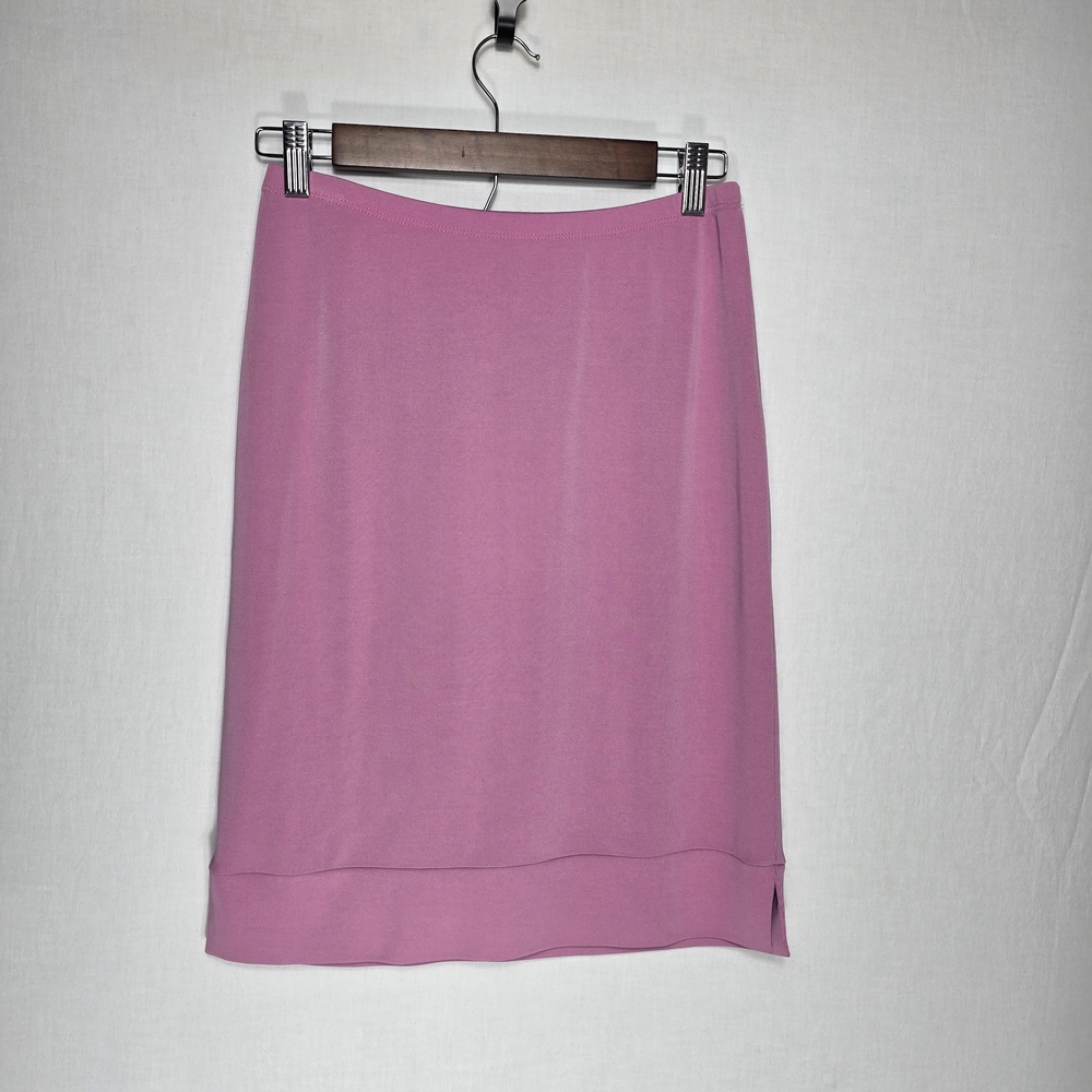 BCBG Max Azria Vintage Pastel Mauve Pencil Mini Skirt Women’s Size M Medium